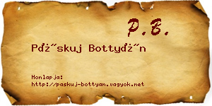 Páskuj Bottyán névjegykártya